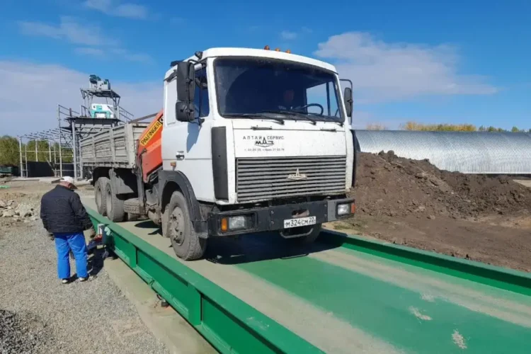 Автовесы АСП 80 тонн 18 метров на поверхности