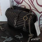 Стильная женская сумка чёрная с брелком, объявление на Татат