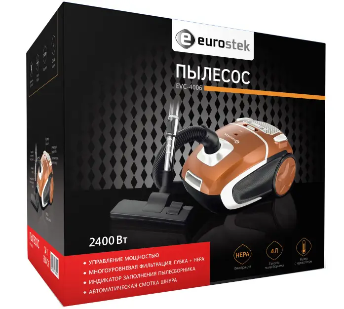 Пылесос Eurostek EVC-4006 коричневый, объявление на Татат