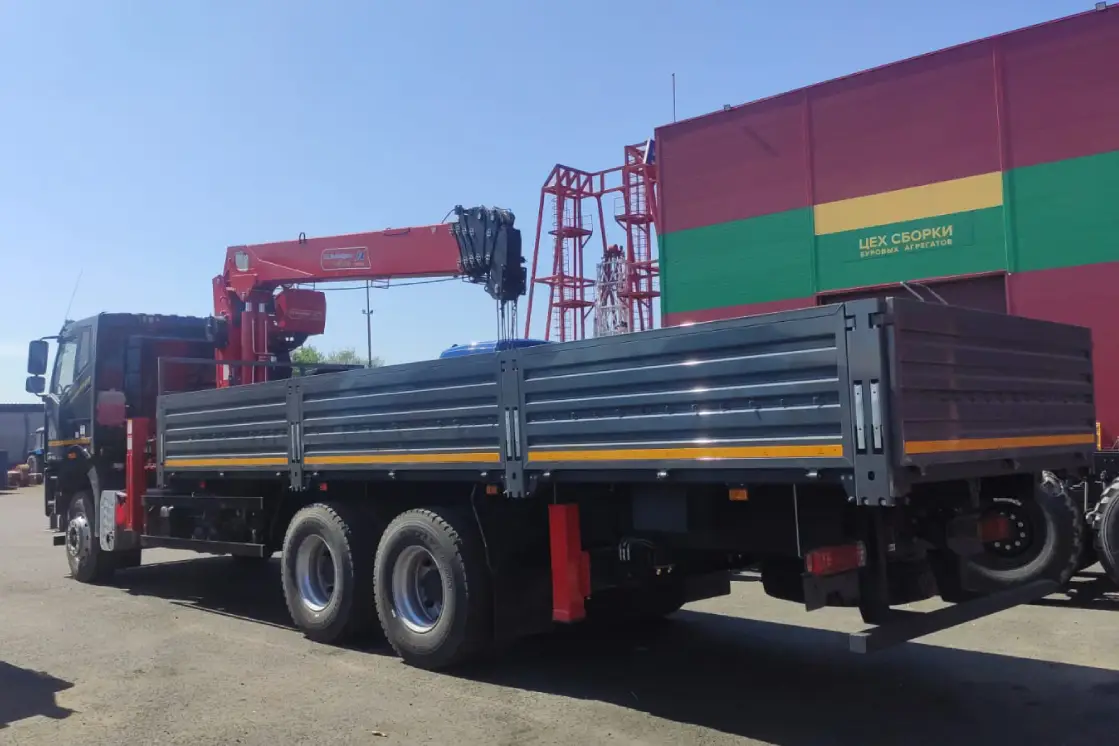 FAW CA3250 6х4 бортовой с КМУ HRS216, объявление на Татат