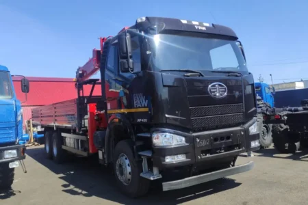 FAW CA3250 6х4 бортовой с КМУ HRS216, объявление на Татат