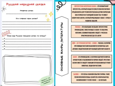 Читательский дневник для 1-4 класса, объявление на Татат