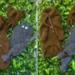Комплект из пряжи для модных маленьких собак