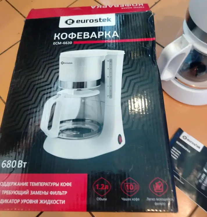 Кофеварка капельная Eurostek ECM 6630 для дома, объявление на Татат